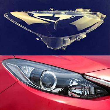 Imagem de Lente de farol de carro substituição de carro capa automotiva para Mazda 3 Axela 2013 2014 2015 2016