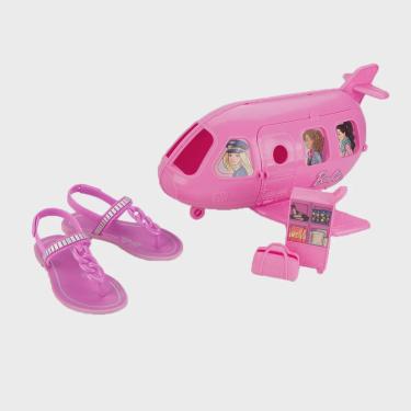 Imagem de Sandália Barbie Flight Avião Grendene Kids Brinquedo Rosa Infantil 25 ao 36