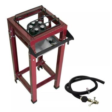 Imagem de Fogão Industrial 1 Boca Alta Pressão Roa - Vinho