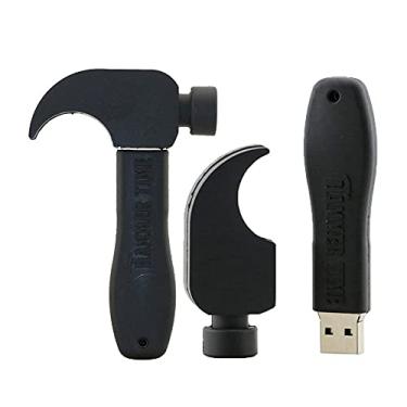 Imagem de Flash Drives USB em forma de martelo de 16 GB, cartão de memória, pen drive USB 2.0, pendrive, pendrive, pendrive, disco USB (preto)