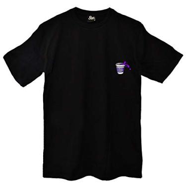 Imagem de Camiseta Masculina Purple Juice (G, Preto)
