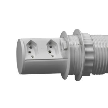 Imagem de Mini Totem POP 10-2 tomadas - Cinza