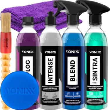 Imagem de Kit Shampoo V-Floc Cera Blend Sintra Fast Intense Vonixx + Pano 40x40cm Zacs