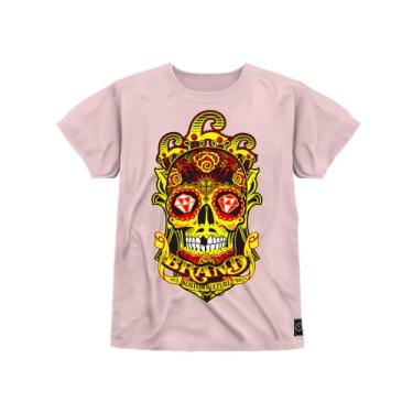 Imagem de Camiseta Infantil Estampada 100% Algodão Buda Brand Rosa 16