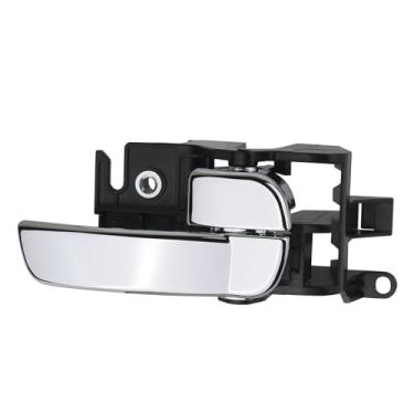 Imagem de Maçaneta de porta interna dianteira ou traseira direita lado do passageiro cromado compatível com Nissan Frontier 2005-2019, Pathfinder 2005-2012, Xterra 2005-2015 substitui 80670-EA500, 806709BT0A,