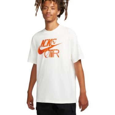 Imagem de Nike - Camisetas (masculinas e femininas), Masculino - Nike - Branco/Laranja (Fj1083-133), P