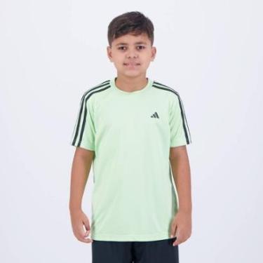 Imagem de Camiseta Adidas 3 Stripes Essential Juvenil Verde-Unissex