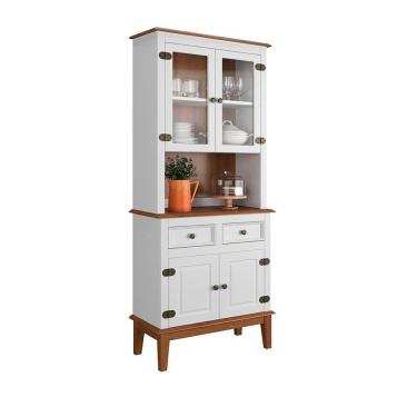 Imagem de Arca E Oratório 4 Portas E 2 Gavetas - Madeira Maciça Branco