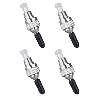 Imagem de Duogalia Pacote com 4 FC macho para LC/MU fêmea 2,5 a 1,25 mm adaptador de fibra óptica conector adaptador híbrido para localizador visual de falhas