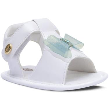 Imagem de Sapatinho Bebe Infantil Nº 13 ao 18 Sandalia Feminina Menina Laço 01.40 (Branco, BR, Bebê, Numérico, 14)