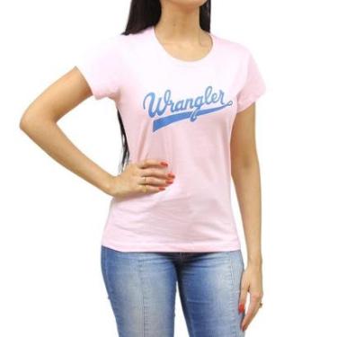 Imagem de Camiseta Feminina Básica Rosa Wrangler 34410-Feminino