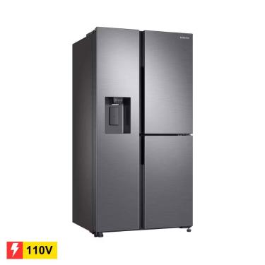 Imagem de REEMBALADO: Geladeira Samsung Inverter Frost Free Side By Side RS65R 3 Portas Inox Look 602L Bivolt