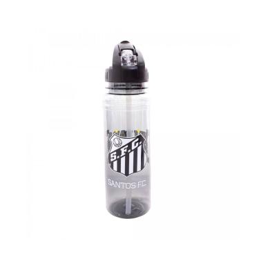 Imagem de Garrafa Squeeze com Canudo Retrátil 700ml Santos FC
