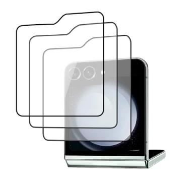 Imagem de Kit Com 3x Películas de Vidro 3D 9D Compatível Samsumg Galaxy Z Flip 5 / Z Flip 6 Para Tela Display Traseiro (Z FLIP 6)