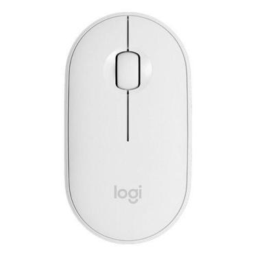 Imagem de Mouse Sem Fio - Pebble M350 Logitech - Slim, Usb, Bluetooth, Branco