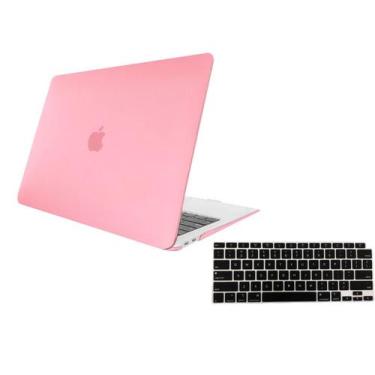 Imagem de Kit Capa Case Compativel Macbook NEW PRO 16" A2485 cor RF + Película d