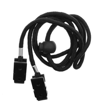 Imagem de DimyFew Clipe para Porta-babadores Clipe para Guardanapos Suporte para Guardanapos Clipe para Fixação de Chapéu Portátil Clipe de Cordão para Idosos Adultos B, Preto