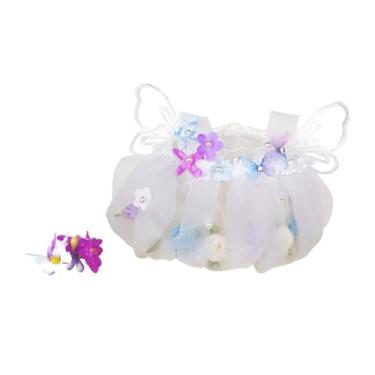 Imagem de TTETTZ Vestido de Boneca de Fada, Acessório de Roupa Feito à Mão, Roupas Casuais, Roupas de Boneca Fofas para Boneca de Pelúcia de Pato de 15 Cm, Presentes D, Tipo de pino roxo