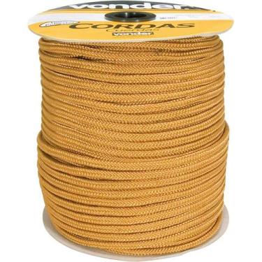 Imagem de Corda Multifilamento Trançada 8,0mm 11,0kg 228 Metros Ouro P - Vonder