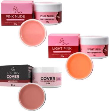 Imagem de Kit 3 Géis Anylovy 24g: Versatilidade e Qualidade para Suas Unhas, Gel