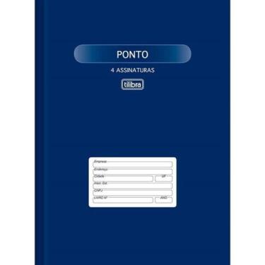 Imagem de Livro de Ponto Capa Dura 218X319mm 4 Assinaturas 100Fls Un - Tilibra