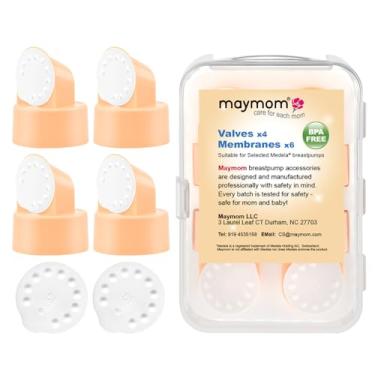 Imagem de Válvula de substituição e membrana compatíveis com bombas de amamentação Medela (balanço, lactina, bomba em estilo), 4x válvulas/6x membranas, peça #87089; repita a válvula Medela e a membrana Medela
