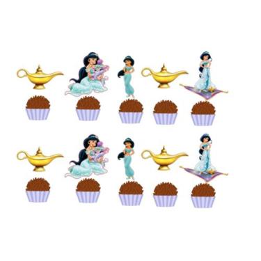Imagem de tag de doce jasmini 50unid já vem colado no palito - marilinda