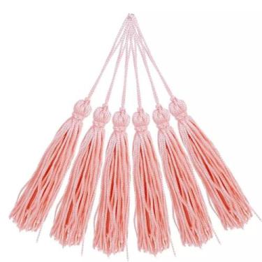 Imagem de Pingente 7cm Rosa Salmão Franja de Seda 147 Tassel - 10 unidades - NY