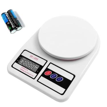 Imagem de Balança De Cozinha Digital Grama Sf-400 Pesa Até 10kg Branco - Higa Sh