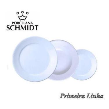 Imagem de Jogo Pratos 12 Rasos, 12 Fundos E 12 Sobremesa Convencional Porcelana 