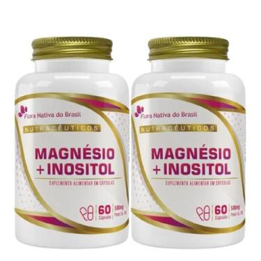 Imagem de 2x Magnésio + Mio Inositol Cápsulas 500mg - Flora Nativa do Brasil