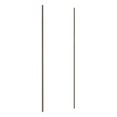 Imagem de Porta de Correr Closet 80cm com Puxador Perfil Inox e Kit Ferragem Pri