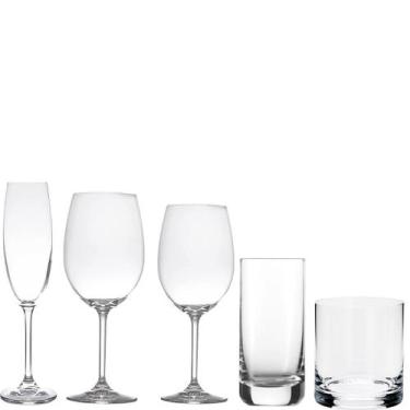 Imagem de Jogo Taças e Copos Cristal Ecol Gastro 30un com Titânio Bohemia 