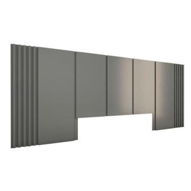 Imagem de Cabeceira Cama King Ripada 3,0m CZS 100% MDF Casa Lar - Casa Lar Dormi