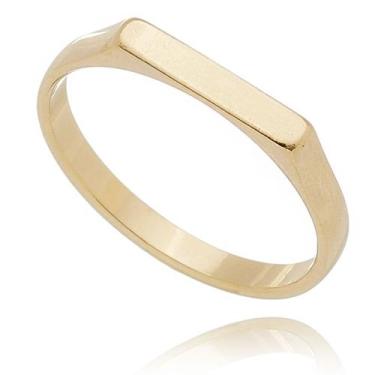 Imagem de Anel De Chapinha Feminino Banhado a Ouro 18k em 10 camadas - AIEVUOG, 