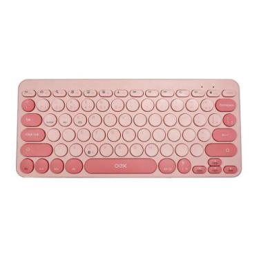 Imagem de Teclado Bluetooth Retrô Rosa, ABNT2, TC510 , OEX  OEX