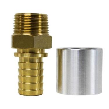 Imagem de Terminal Fixo em Latão com Capa Prensável 3/4" para Combustível  - Pro