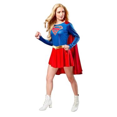 Imagem de Rubies Vestido de fantasia feminino Supergirl para programa de TV, Conforme mostrado., Small