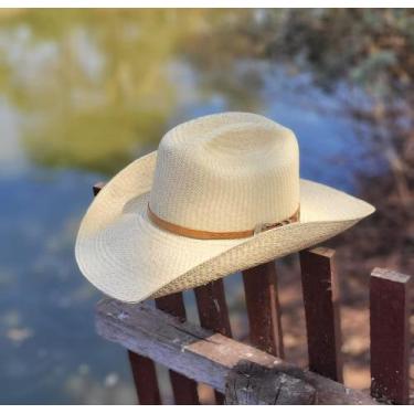 Imagem de Chapéu de Palha Carandá Legítimo TR Texas Rangers