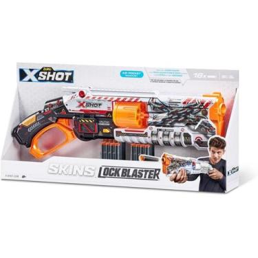 Imagem de Lancador x-shot skin lockable blaster com bloqueio de senha - 16 dardo