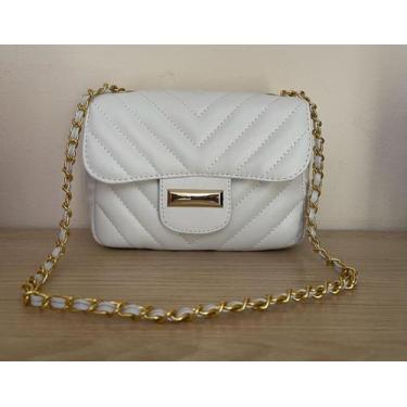 Imagem de Bolsa pequena mini feminina lateral ombro tiracolo alça corrente - MAN