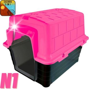 Imagem de Casinha Furacão Pet 2 Em 1 N1, Rosa