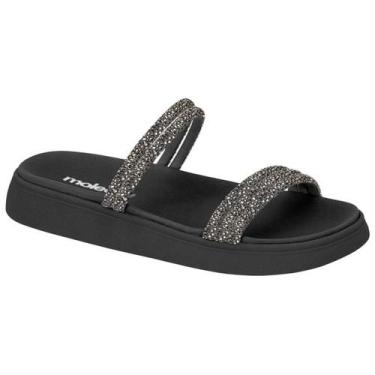 Imagem de Papete moleca strass 5469.135, Preto, 35