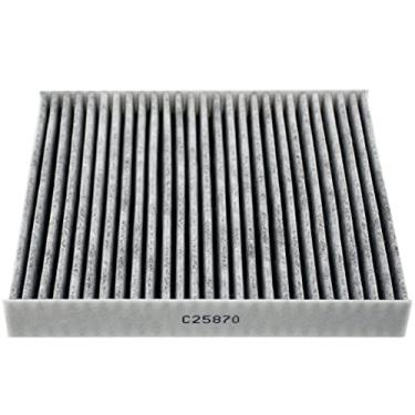 Imagem de Afa Motors Filtro de ar de cabine premium C25870 com carbono ativado para Chrysler Town & Country, 08-19 Dodge Grand Caravan, 09-14 VW Routan, Nissan GT-R Titan XD Armada, veículo Infiniti