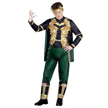 Imagem de Men's Loki Costume | Officially Licensed MARVEL Adult Jumpsuit, Cape and Horned Headband for Halloween