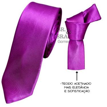 Imagem de Gravata Slim E Semi Slim Modernas Em Cetim Para Padrinhos Alta Qualida