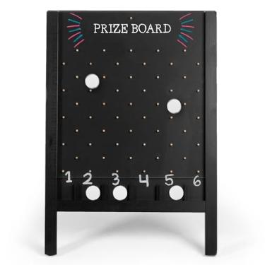 Imagem de Ilyapa Board Large Prize Drop Game, 21 X 30 Double Sided Penny Drop & Wooden A-Frame Chalkboard Sign for Trade Show - Game Board Large