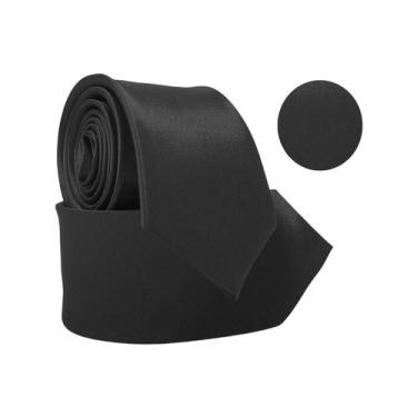 Imagem de Gravata Luxo Slim Fit Adulto Evento Casamento - Rpires, Preto