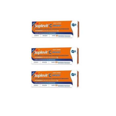 Imagem de Kit 3x Suplevit Vitamina C Prevent (ácido ascórbico) 1g