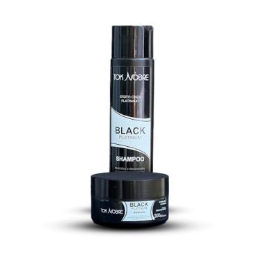 Imagem de KIT SHAMPOO+MASCARA BLACK PLATINUM TOK NOBRE 600G